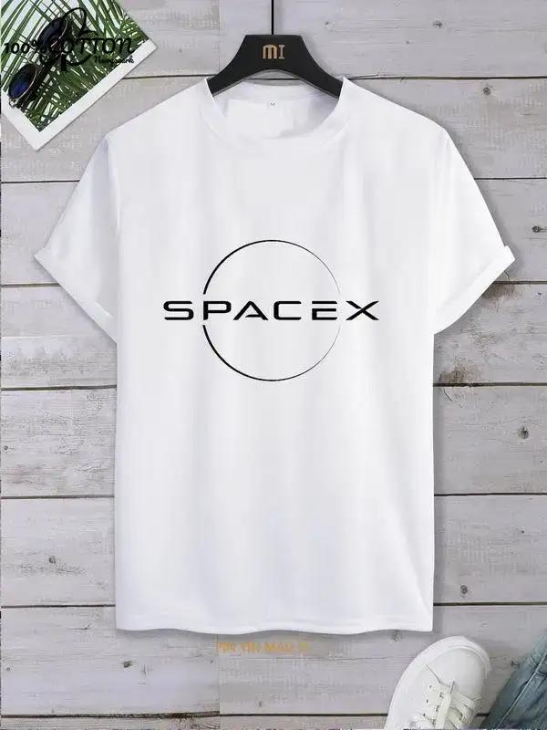 Outer  SPACE X  T-Shirt  Earth, Cool Summer  Short-sleev  T Shirt for Men Kawaii Clothes Y2k Tops  Streetwear