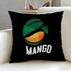 Classic Fashion Brand Mango Cushion Cover Soft  EasyWash Pillow Case  Versatile for Couch Bed Travel and Office