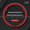 Car snap-on Leathe steering wheel cover For Mazda 3 5 6 Axela Atenza CX30 CX5 CX8 CX9 MX5 RX8 RX7 BT50 SKYACTIV Auto Accessories FF22