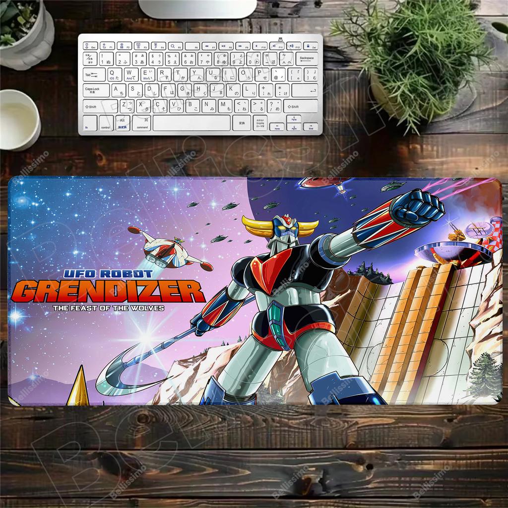 Mouse Pad UFO Robot Grendizer Goldorak Tablet Pad Laptop Desktop Rubber Mouse Pad Cute HD Rainbow Gaming Keyboard Mat For Csgo