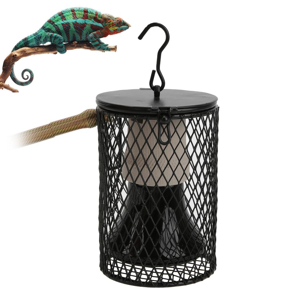 E27 Reptile Heating Lamp Kit Black Ceramic Heat Emitter Kit for Turtles Lizards Coop 100WUS Plug