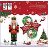 Weihnachtsballon-Set: Zuckerstange, Rentier, Lebkuchenmann & Kranzbogen für Partys