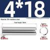 304 Stainless Steel Slotted Spring Pin, Cylindrical Shaft Pin, Locating and Hollow Pin (M5-M12)