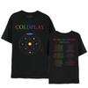 Coolplay World Tour T Shirt Coldplay Inspired Y2K Graphic Tee Unisex Casual Short Sleeve Top