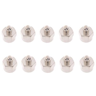 10 יחידות 75 אוהם F-Type מחברי קצה טרמינטור זכר קואקסיאליים יציאות RF