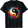 Cool Yin and Yang Symbol Graffiti Art Style Men Women T-Shirt