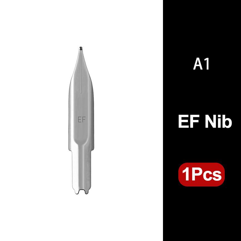 Matte Black MAJOHN A1 Press Fountain Pen Retractable Extra Fine Nib 0.4mm Metal Ink Pen with Converter for Writing