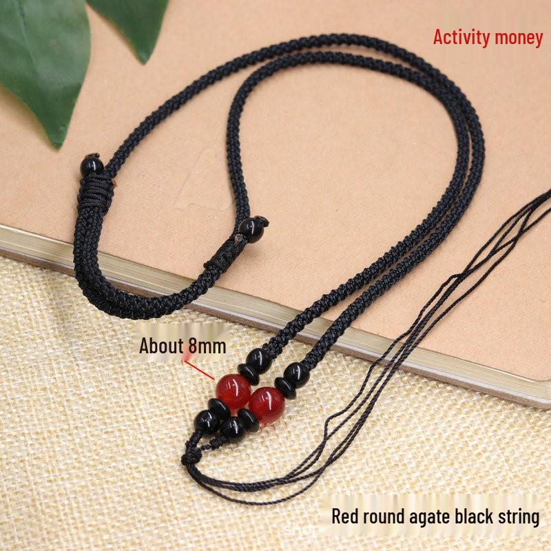 DIY Agate Jade Pendant Lanyard for Men & Women - Necklace Hanging Rope