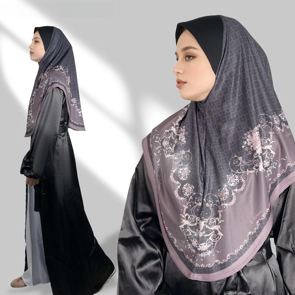 Elegant Chiffon Floral Print Chiffon Hijabs Multicolor Linen Arab Lady Headscarf Ethnic All-match Head Wrap Fashion