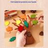48Pcs Felt Tree Diy Craft Kit Autumn Leaf Non Woven Ornament Reusable Wall Hanging Decor For Thanksgiving Home Party