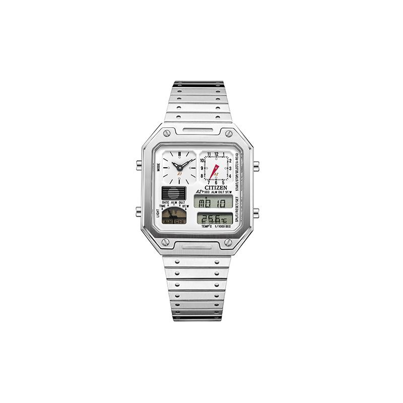 

CITIZEN Quartz Steel Strap men and women same style white dial JG2120-65A білий