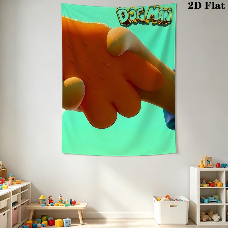 Dog Man Part Dog Part Man All Hero Tapestry Wallmounted Background Cloth Home Decor Soft Christmas Gift