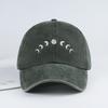 Moon Embroidered Washable Baseball Cap Lightweight, Breathable, Adjustable Minimalist and Stylish Unisex Daily Commute & Camping