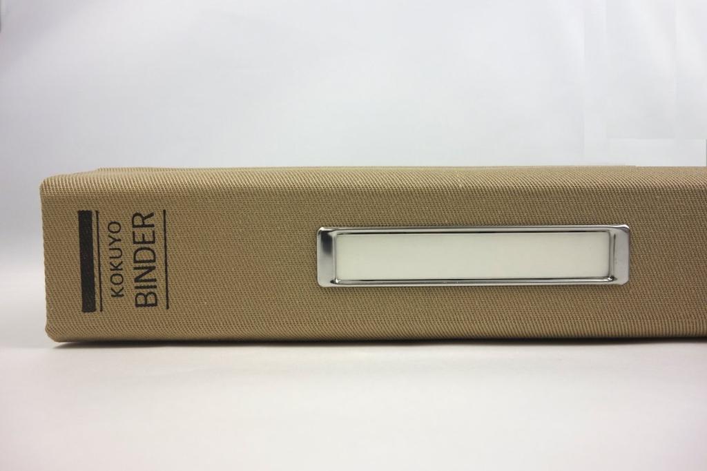 Kokuyo File Binder, Cloth Cover, B4, Vertical, with Metal Edges, 36 Holes, Holds 200 Sheets, Ha-124