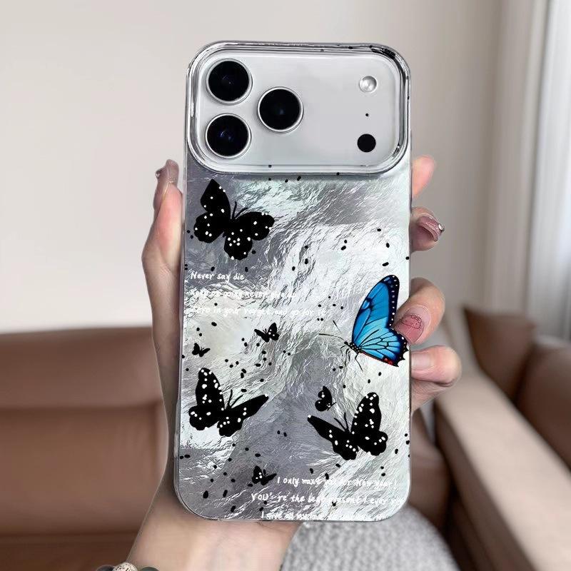 Cute Polka Dot Butterfly Transparent Hard Phone Case For Apple Iphone