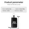 2026 Hot Car Sticker Car Case Keys Pouch Carbon Fiber Fabric Keychain Bag for KIA Sportage Ceed Sorento Cerato Optima Picanto Ri