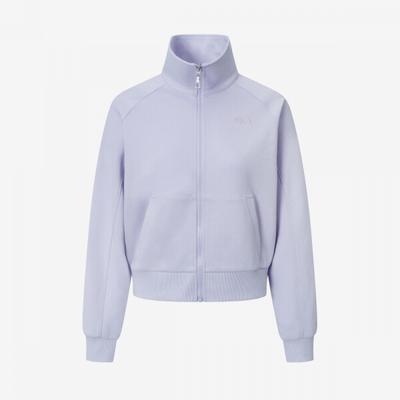 Semi Crop Collar Zip Up