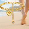 Anklet For Women Gold Color Stainless Steel Cuban Link Ankle Bracelets Summer 2025 Fashion Leg Chain Beach Foot Jewelry Ancklets