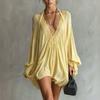 Women's Sexy Lace Patchwork V-Neck Dress
