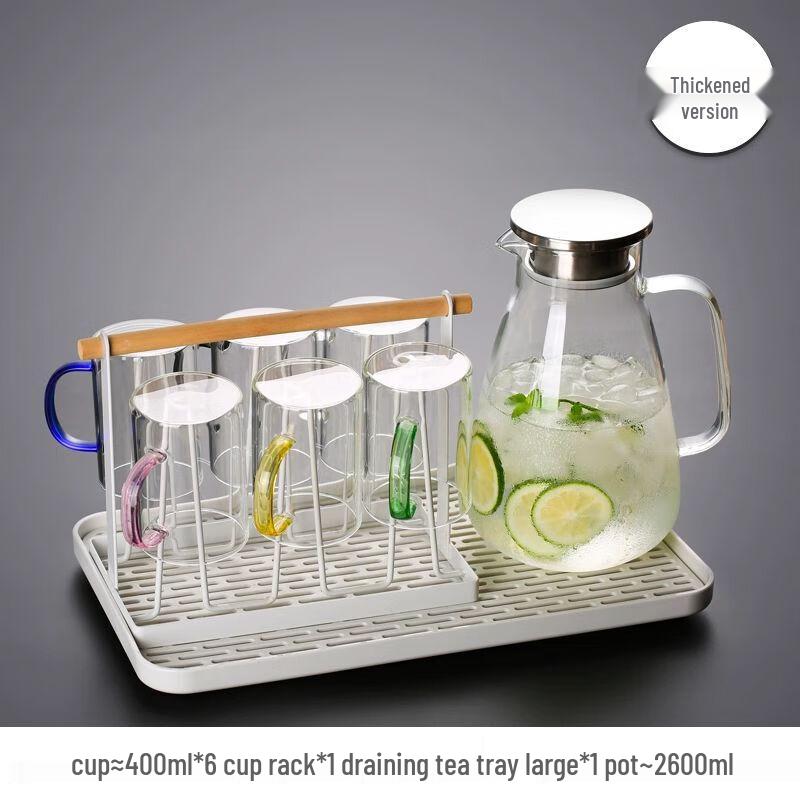 Heat-Resistant Glass Mug with Handle