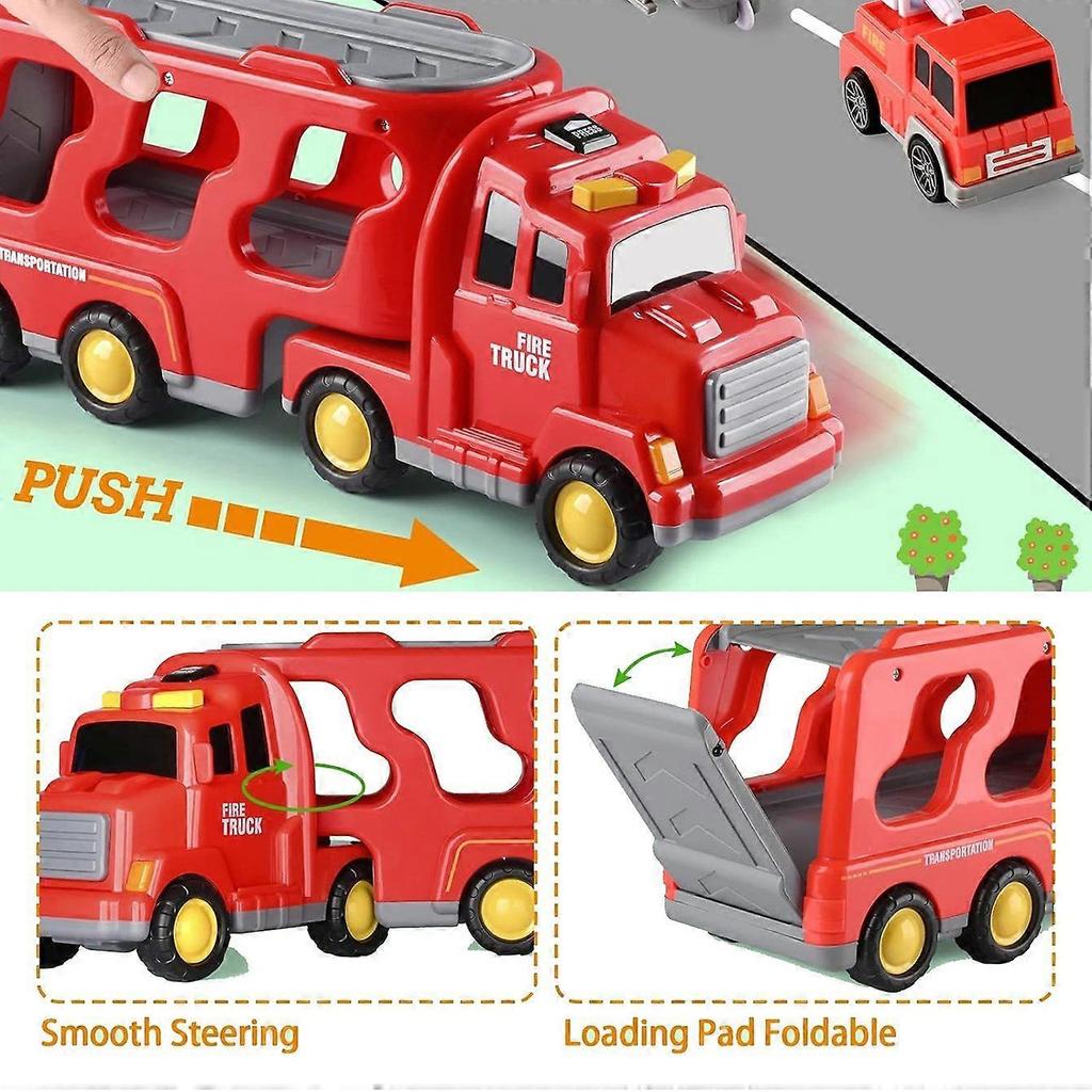 Type A Toddlers Trucks Ambulances Helicopters Friction Power Vehicles Cars Gifts (Dual Layers)