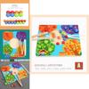 Wooden Color Matching Bead Game For Kid Hand Eye Coordination Educational Toy