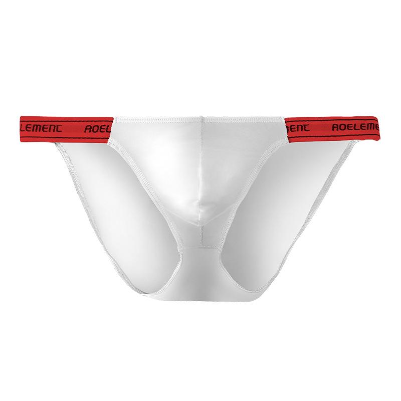 Men's Low Waist Ice Silk Thong: Elastic, Sexy, High Cut, Comfortable Sports Underwear