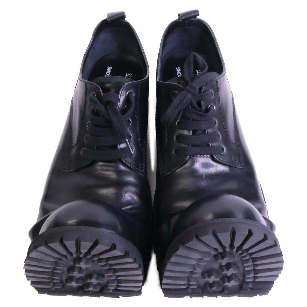 COMMEdesGARCONS HOMME PLUS 25AW xKiDS Love gaiTe PP-K102 Crash Toe Derby shoes 9 blackUsed