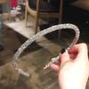 Korea Simple Shinny Rhinestone Crystal Hair Accessories Hairband Beads Bezel Headhoop Headband