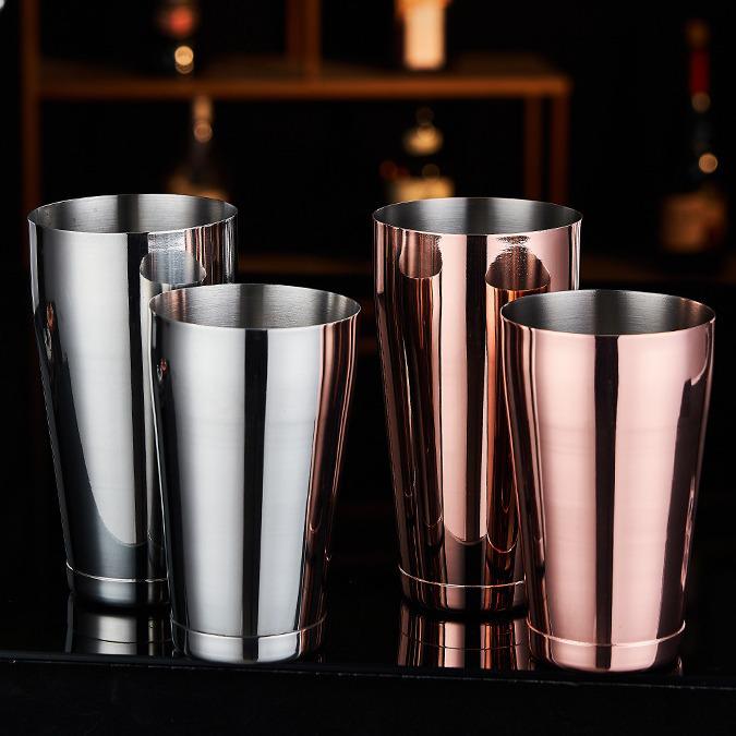 Boston 304 Stainless Steel Cocktail Shaker Set - Bar Tool Kit