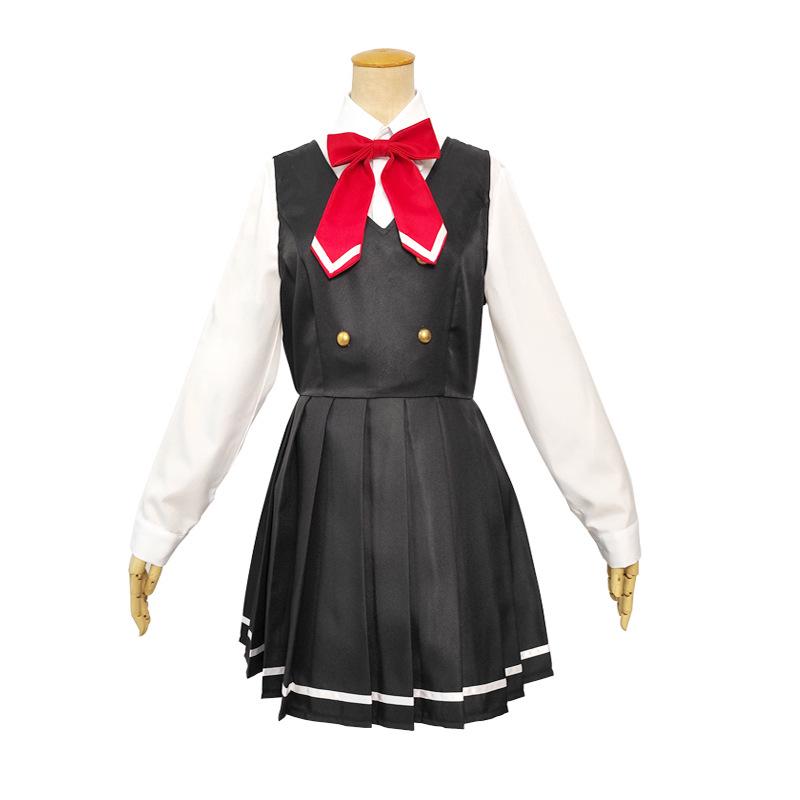 Classmate Ellie’s Russian-Language Cosplay Outfit: Main Character's School Uniform
