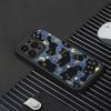 Sternenhimmel Schwarze Katze Neues Design Matt Frosted Niedliche Partner Handyhülle für iPhone 17 16 15 14 Plus 13 12 11 Pro Max Hülle