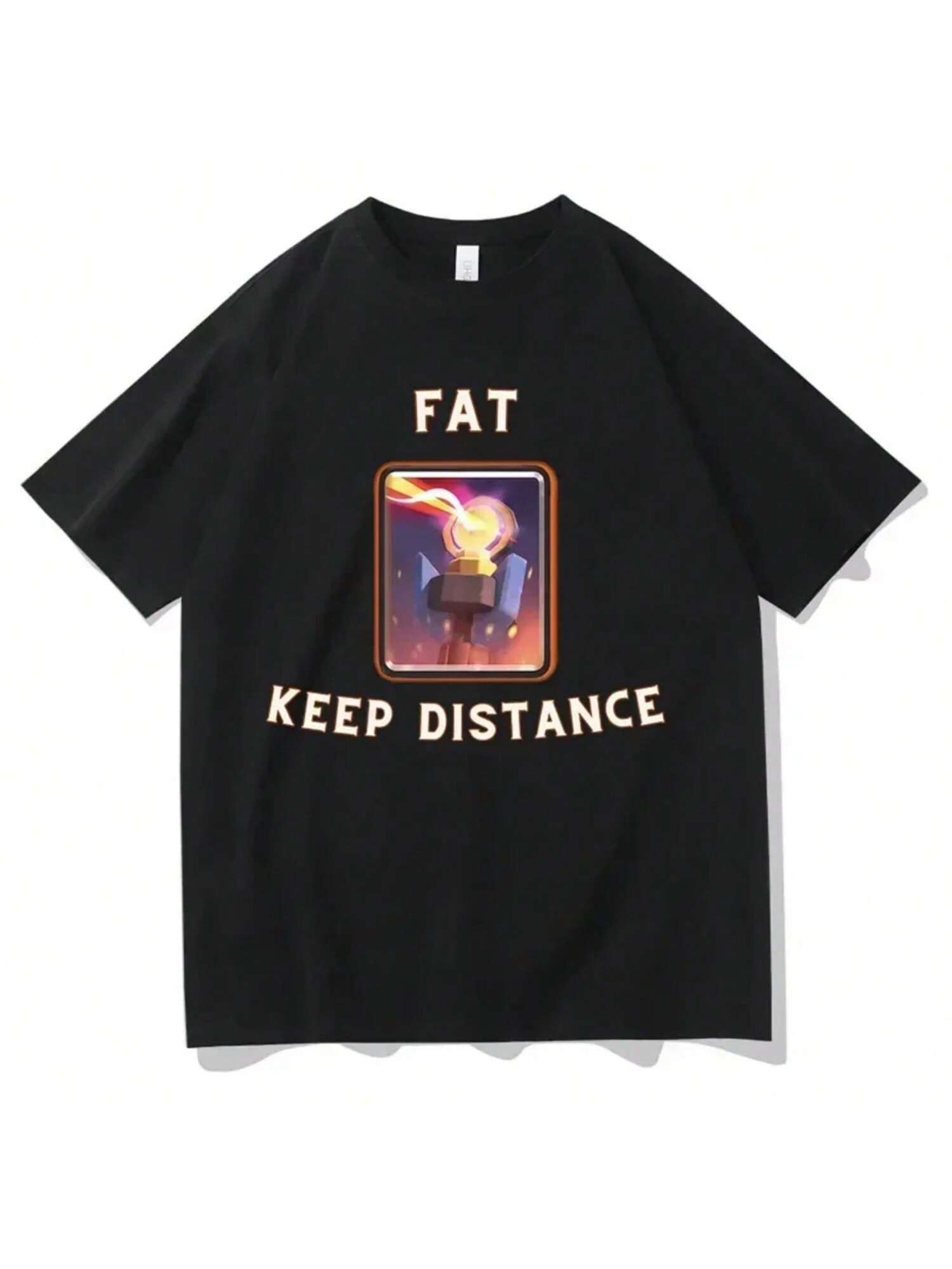 Fat Keep Distance Girl T Shirt Wo unisex Oversized Joke Humor Gift For Him And Her Kawaii Cute Memes T-Shirts S разноцветный