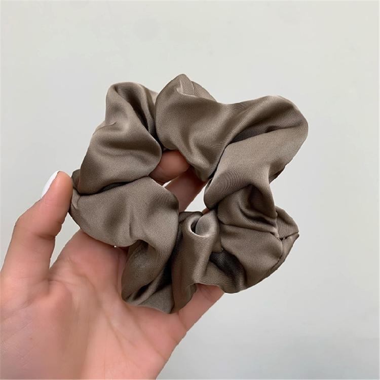 Elaborate Silk Like Hair Tie for Women Hair Rings Elegant Ruched Silk Like Scrunchies Oversized Hair Rope Hair Tie