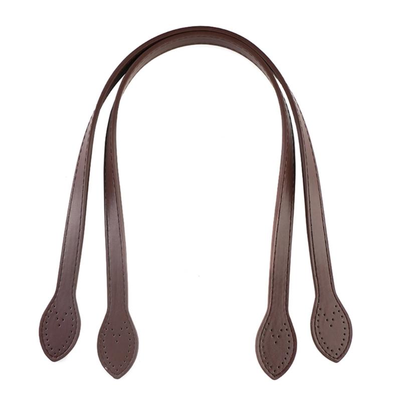 2pcs Artificial Leather Shoulder Bag Strap Handle Replacement Accesories for DIY Craft Handbag and Underm Puse Making