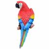 Resin Parrot Statue Wall Mounted DIY Outdoor Garden Tree Decoration Animal Sculpture For Home Office Garden Decor Ornament