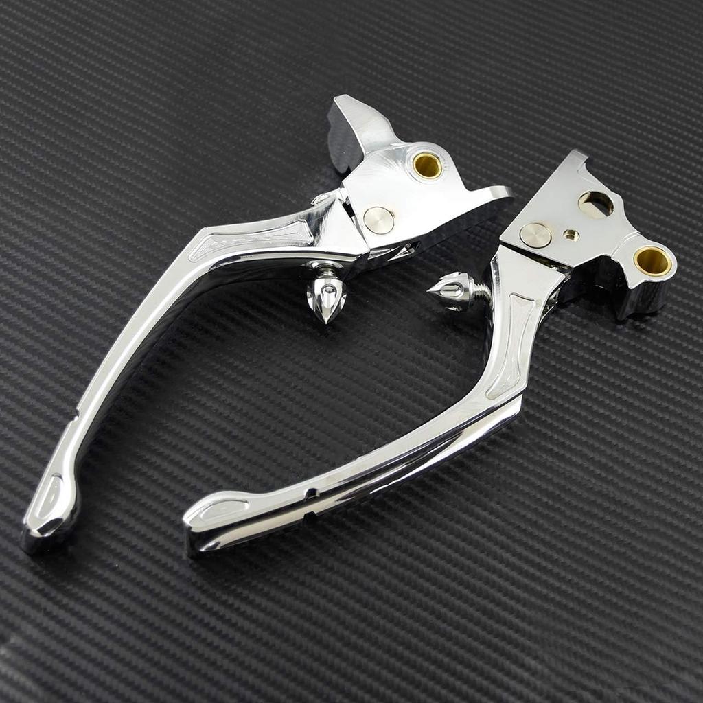Motorcycle Brake Clutch Lever Hand Levers Fit for Harley Touring Road King Electra Street Glide Trike 2008-2013 Chrome