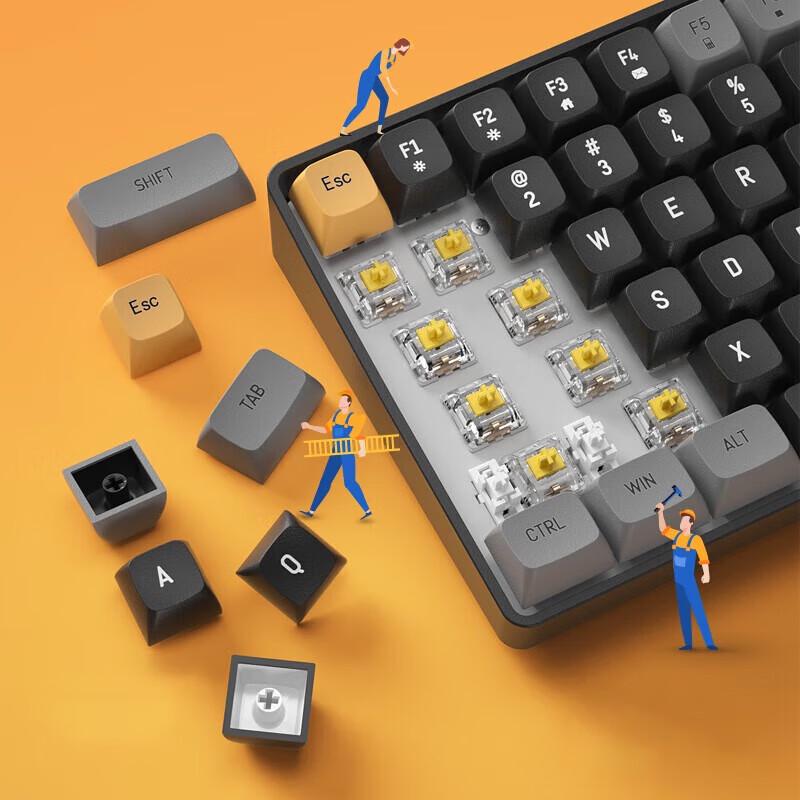 Aigo A108 Dual-Mode Hot-Swappable Mechanical Keyboard