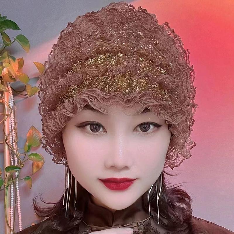 Summer Breathable Lace Turban Cap For Women Hair Cover Hat Head Wraps Bonnet Muslim Hat Headscarf Elastic Full Cover Headwear