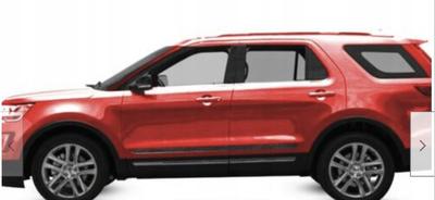 Ford Explorer 2011-2019 BLACK Side Door Moldings