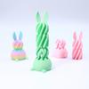 3D Printed Rabbit Spiral Tower Rotating Toy Decompression Gourd Spiral Cone Children'S Gift Home Decor
