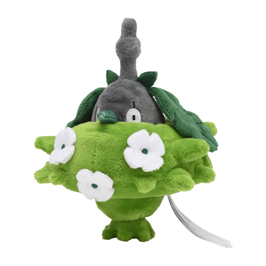 Pokémon Center Original Plush Toy Pokémon Fit Madame Minnow (Grass Minnow) 14.5 X 12 X 10.5 Cm (H X W X D)