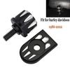 Fit For Harley Softail Sportster Motorcycle Rear Seat Screw Tab Cover Black