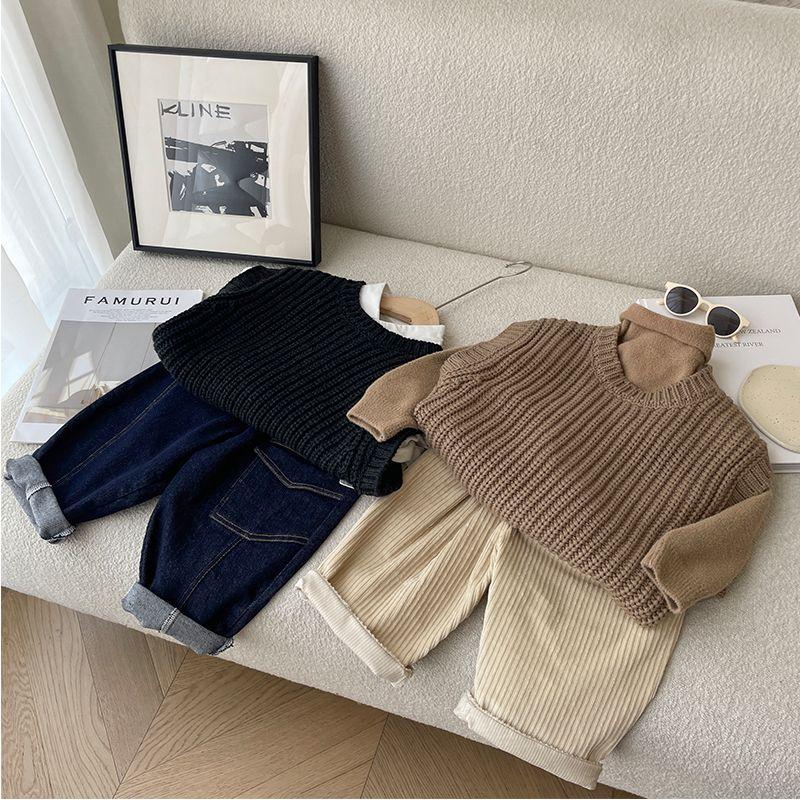 Gilet maglione caldo casual per bambini autunno inverno bambini ragazzi ragazze