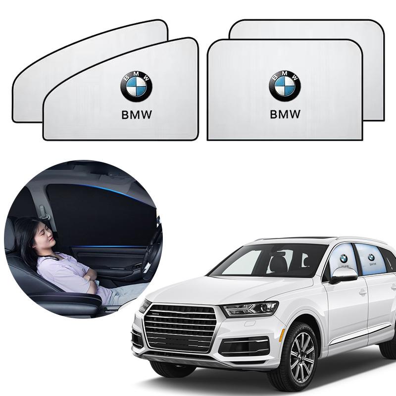 4Pcs Car Window Sun Shade Cover Visor UV Protection Shield For BMW 1 3 5 7 Series X1 X3 X5 G30 G20 G11 F10 F34 E46 E87 Accessory jbzh05