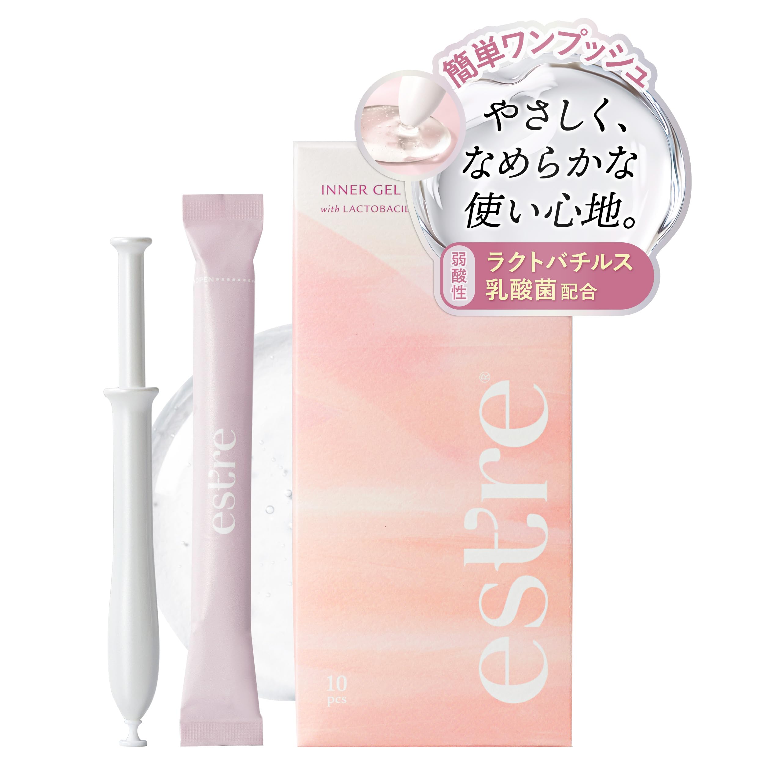 Lactobacillus lactic acid bacteria-containing inner gel, 1.7g x 10 sticks (delicate zone care product) [Estre/inner care/delicate zone care/mildly aci