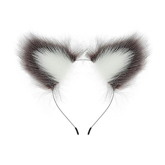 Plush Cat Ear Headband Durable Metal Hairband Versatile Design Hair Hoop Cosplay Props Hair Accessory