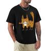 loth cat TShirt Minimalist Plain Crew Neck TShirt