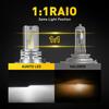 Mini Fanless 2-Sided H4 9003 LED Headlights Kit Low High Beam 6000K Bright White