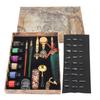 Feather Pen Set European Style British Retro Lacquer Stamp Dipped In Water Quill Pen Set with InkDark Green